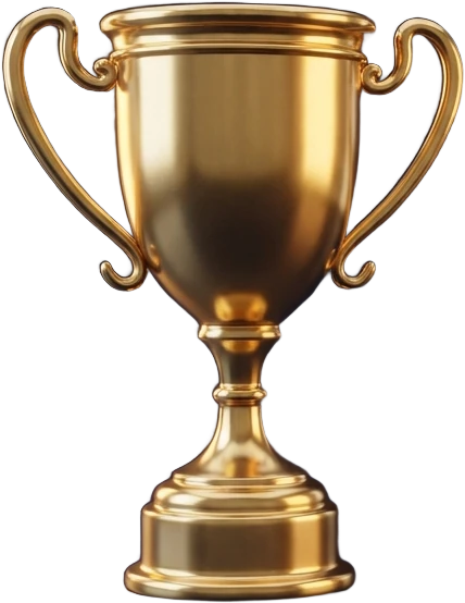 Golden trophy